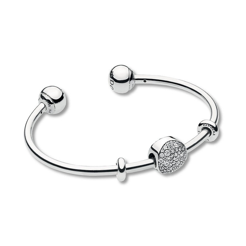 PANDORA Open Bangle Gift Set Wintry Holiday Sterling Silver - No Returns or Exchanges