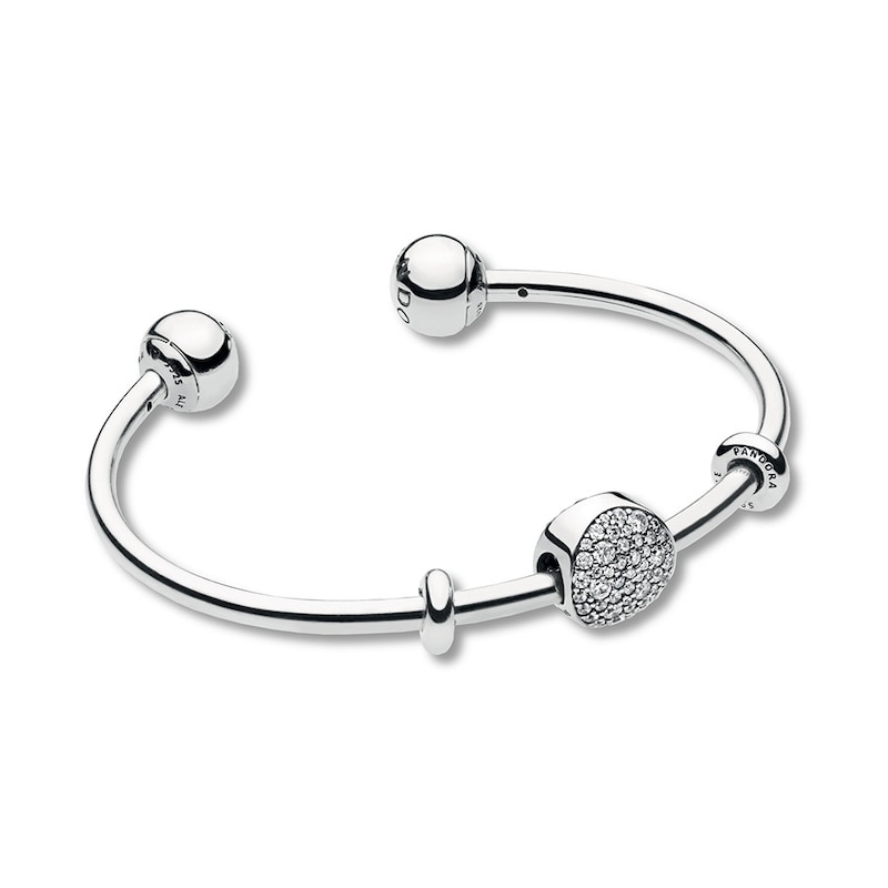 Main Image 2 of PANDORA Open Bangle Gift Set Wintry Holiday Sterling Silver - No Returns or Exchanges