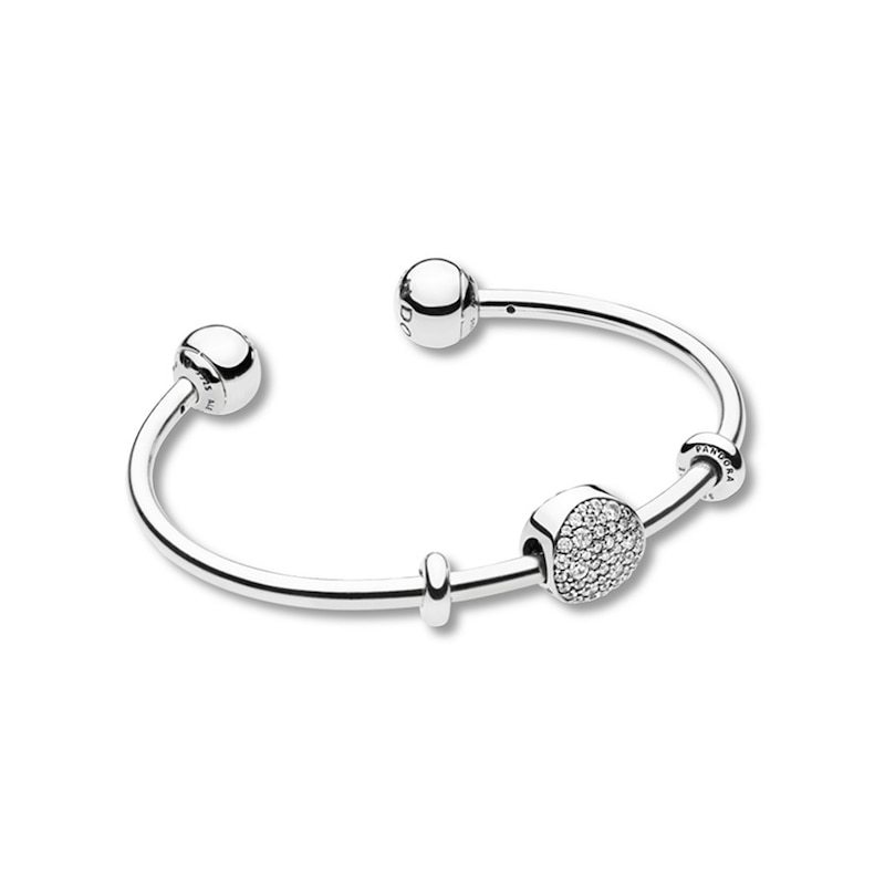 Main Image 2 of PANDORA Open Bangle Gift Set Wintry Holiday Sterling Silver - No Returns or Exchanges