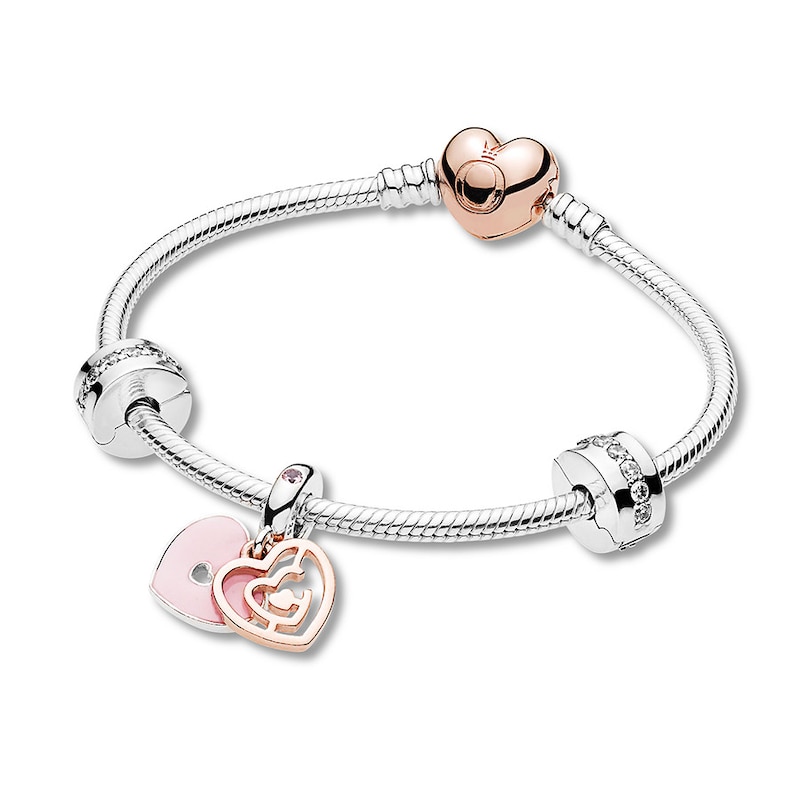 Main Image 1 of PANDORA Rose Fun in Love 7.5? Bracelet Gift Set