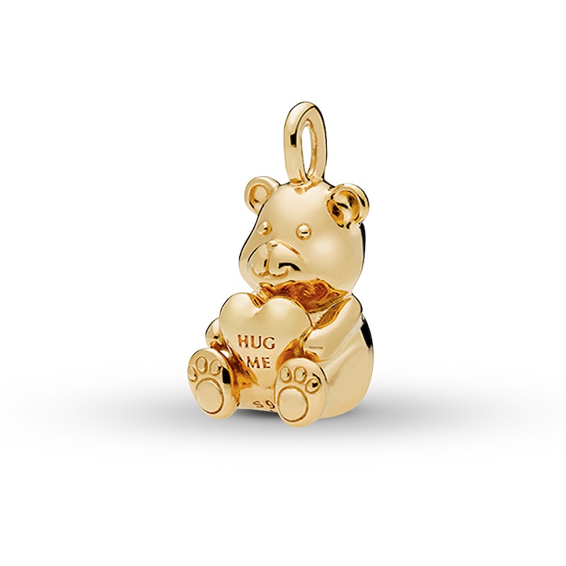 Main Image 1 of PANDORA Shine Pendant Theodore Bear St. Silver/18K Gold-Plated