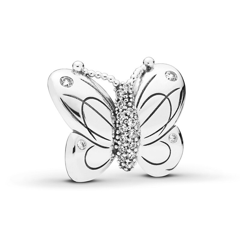 Pandora Clip Decorative Butterfly Sterling Silver Pandora