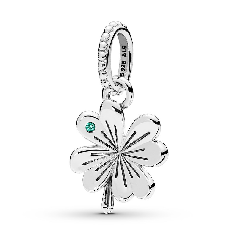 Main Image 1 of PANDORA Pendant Lucky Four-Leaf Clovers Sterling Silver
