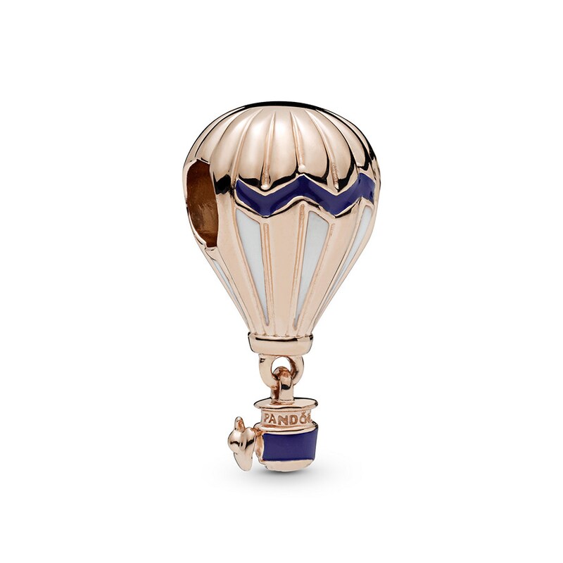 Hot Air Balloon Brooch With Tiny Matching Hot Air Balloon Earrings