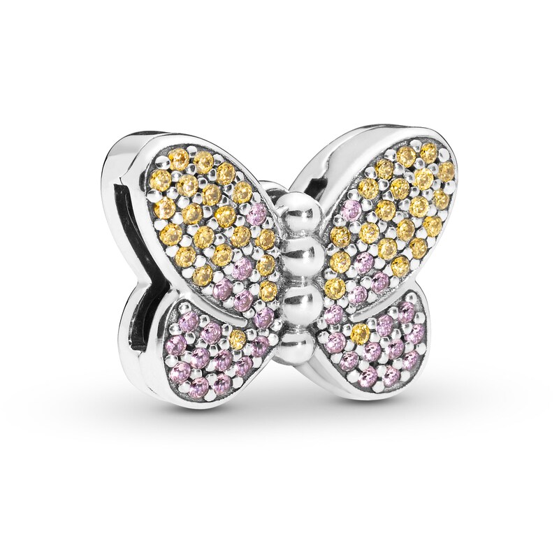 Pandora Reflexions Pave Butterfly Clip Charm Sterling Silver Jared