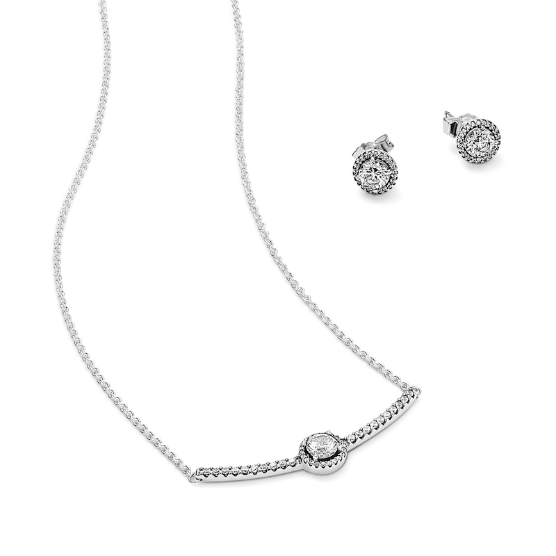Main Image 1 of PANDORA Classic Elegance Gift Set CZ Sterling Silver