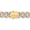 Thumbnail Image 3 of Diamond Curb Bracelet 1 1/5 ct tw Round 10K Yellow Gold