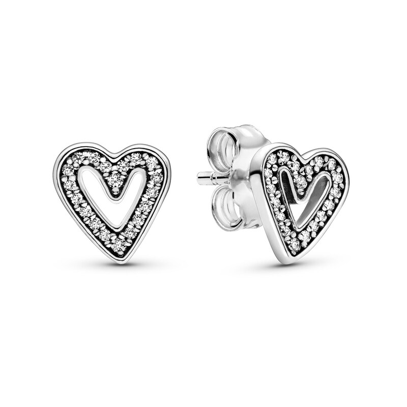Pandora Sparkling Freehand Heart Stud Earrings Cz Sterling Silver Jewelry Jared - Pandora Sparkling Freehand Heart Pendant Necklace Pandora Sparkling Freehand Heart Stud Earrings Cz Sterling Silver Jewelry Jared - Pandora Sparkling Freehand Heart Pendant Necklace