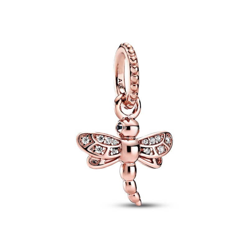 PANDORA Rose Sparkling Dragonfly Pendant CZ