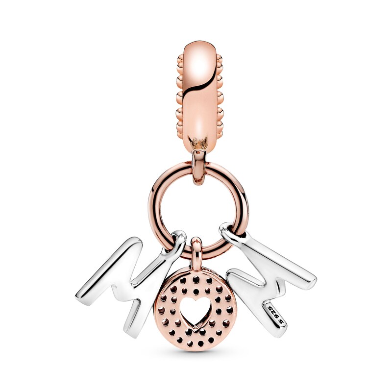 Main Image 2 of PANDORA Rose Mom Letters Charm CZ