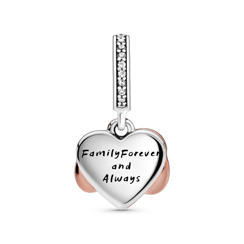 Main Image 2 of PANDORA Rose Sparkling infinity Heart Charm Sterling Silver