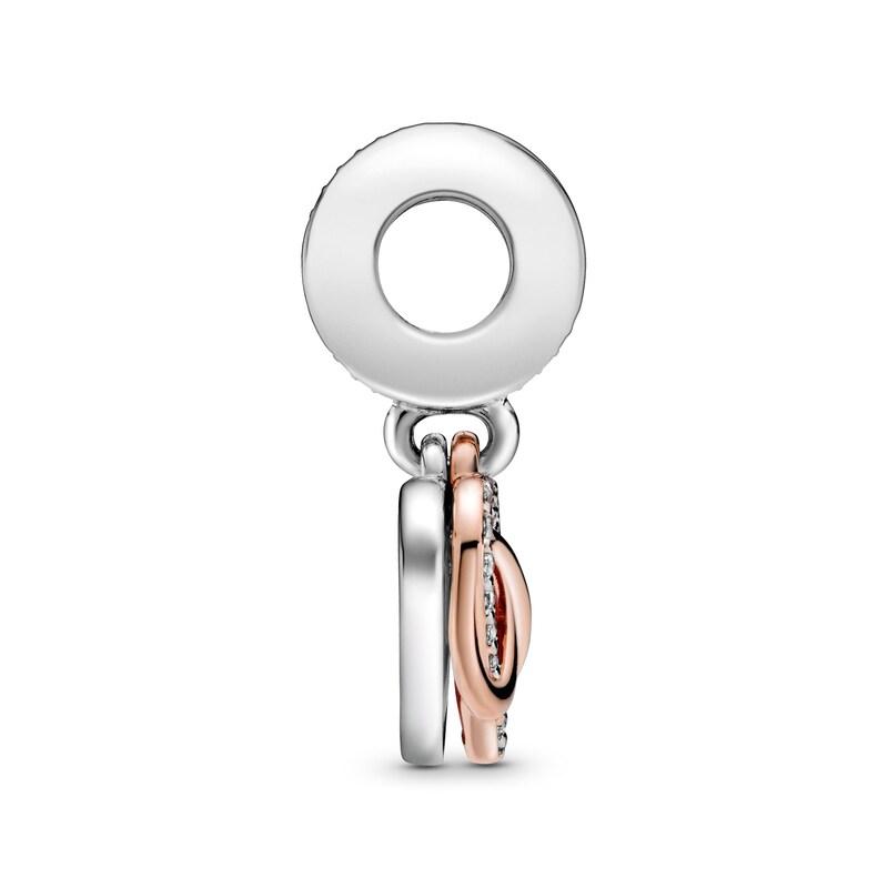 Main Image 4 of PANDORA Rose Sparkling infinity Heart Charm Sterling Silver