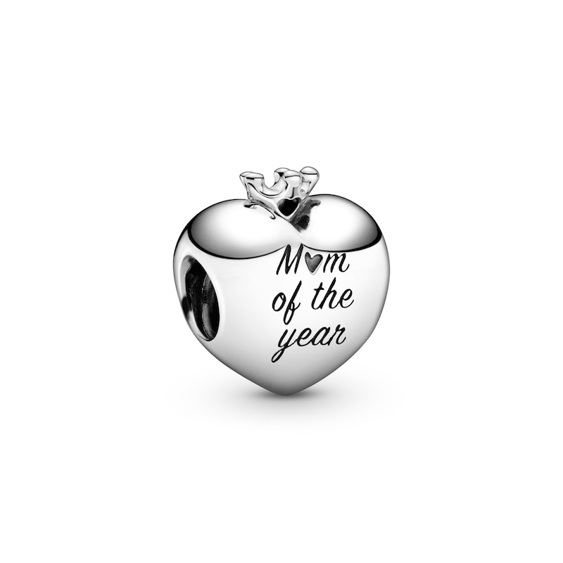Main Image 1 of PANDORA Mom Of The Year Heart Charm Sterling Silver