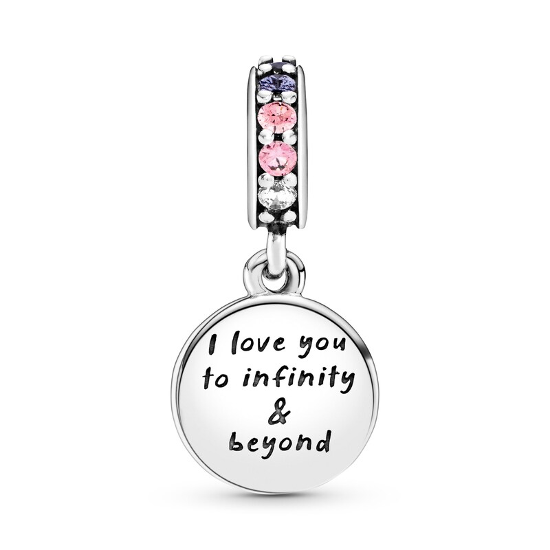 Main Image 2 of PANDORA Glittering Hearts & Stars Charm CZ Sterling Silver