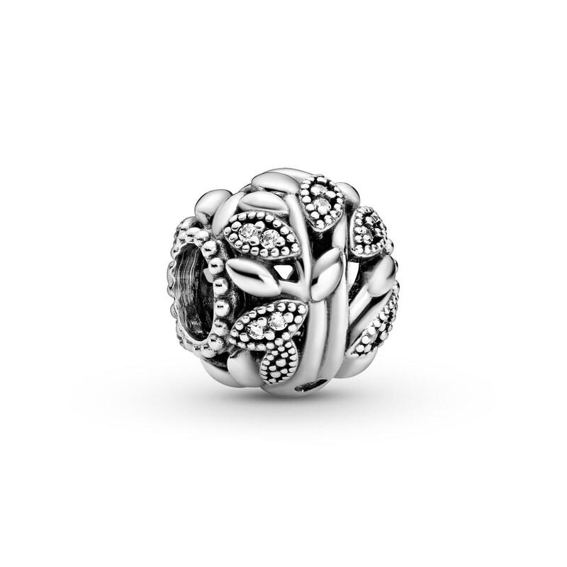Main Image 1 of PANDORA Openwork Family Tree Charm CZ Sterling Silver