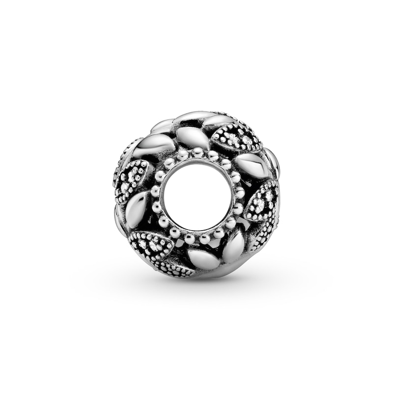Main Image 3 of PANDORA Openwork Family Tree Charm CZ Sterling Silver