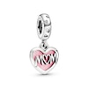 Thumbnail Image 1 of PANDORA Mom Script Heart Enamel Charm CZ Sterling Silver