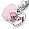 Thumbnail Image 4 of PANDORA Mom Script Heart Enamel Charm CZ Sterling Silver