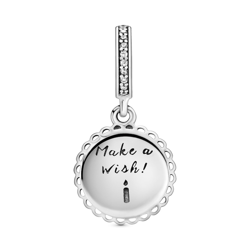 Main Image 2 of PANDORA Pink Birthday Cake Enamel Charm Sterling Silver
