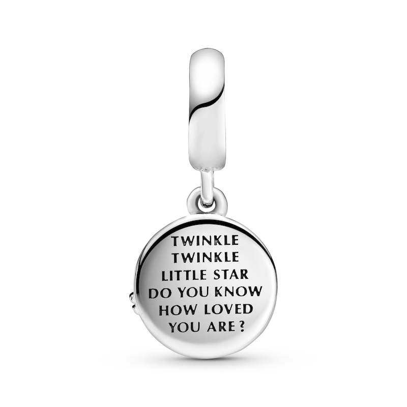 Main Image 2 of PANDORA Stork & Twinkling Stars Enamel Charm Sterling Silver