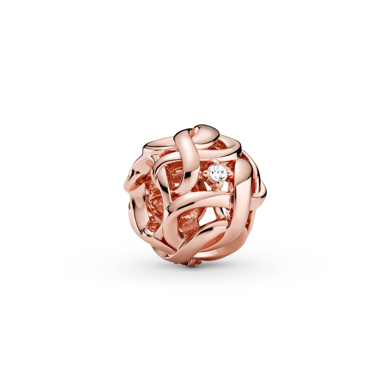Main Image 1 of PANDORA Rose Openwork Woven Infinity Charm