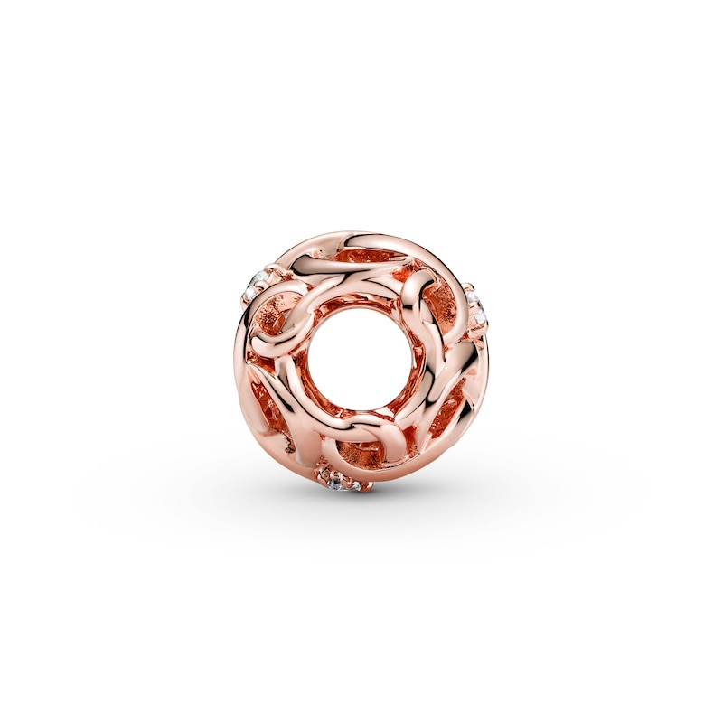 PANDORA Rose Openwork Woven Infinity Charm