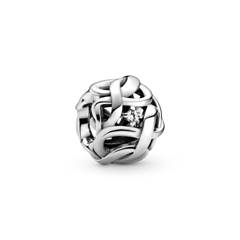 Main Image 1 of PANDORA Openwork Woven Infinity Charm Sterling Silver