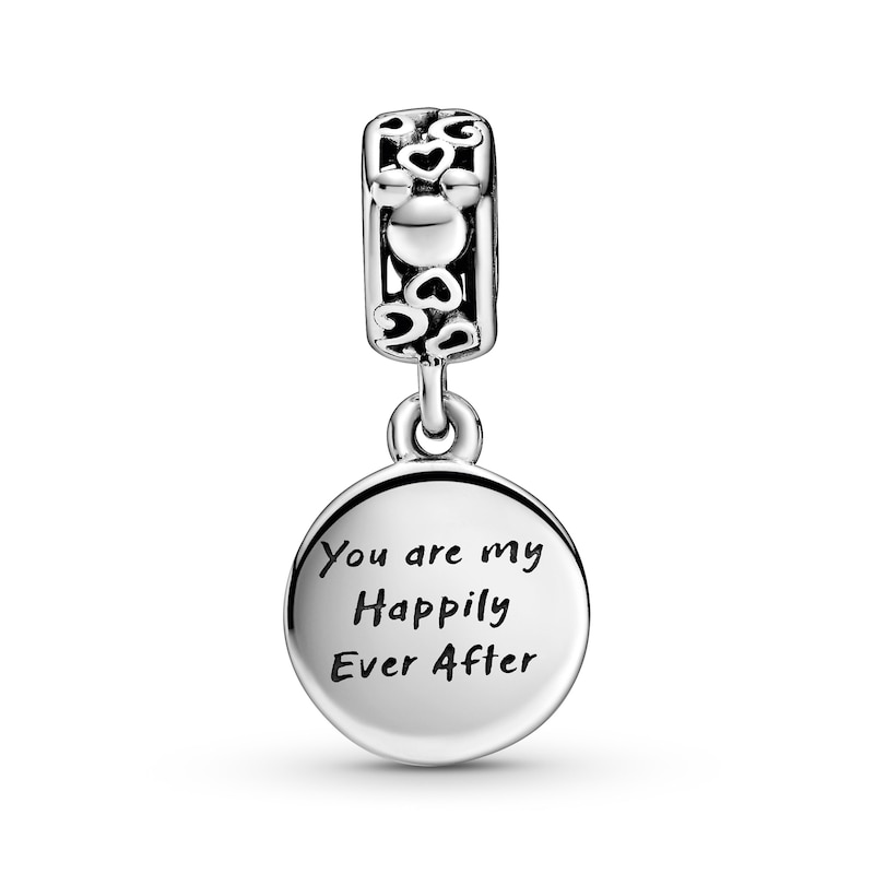 Main Image 2 of PANDORA Disney Mickey Mouse & Minnie Mouse Happily Ever After Dangle Charm Sterling Silver