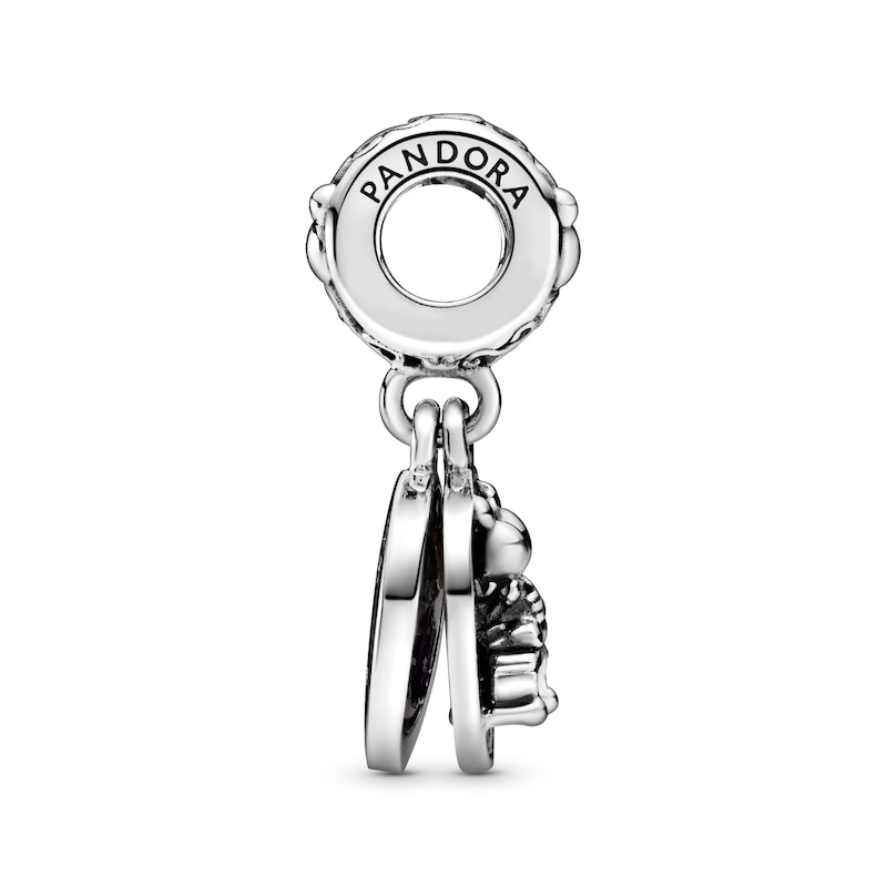 Main Image 4 of PANDORA Disney Mickey Mouse & Minnie Mouse Happily Ever After Dangle Charm Sterling Silver