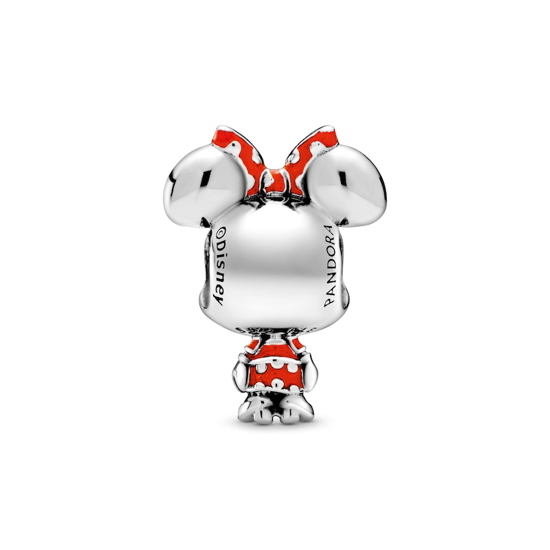 Main Image 2 of PANDORA Disney Minnie Mouse Dotted Dress & Bow Charm Sterling Silver