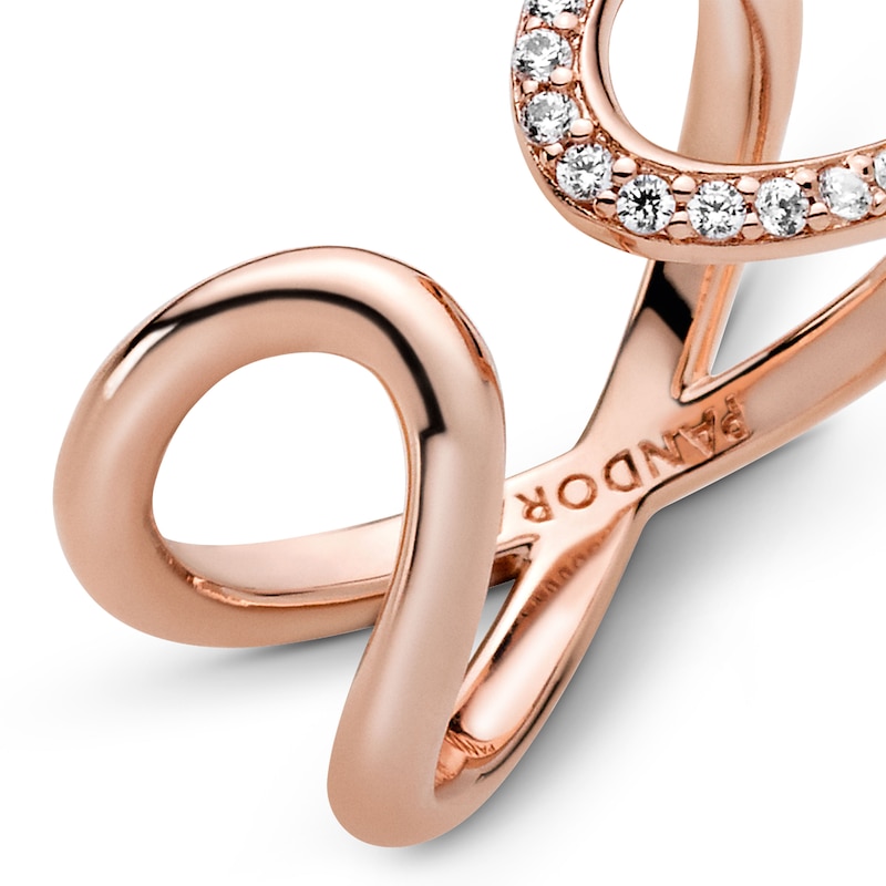 Main Image 4 of PANDORA Rose Wrapped Open Infinity Ring