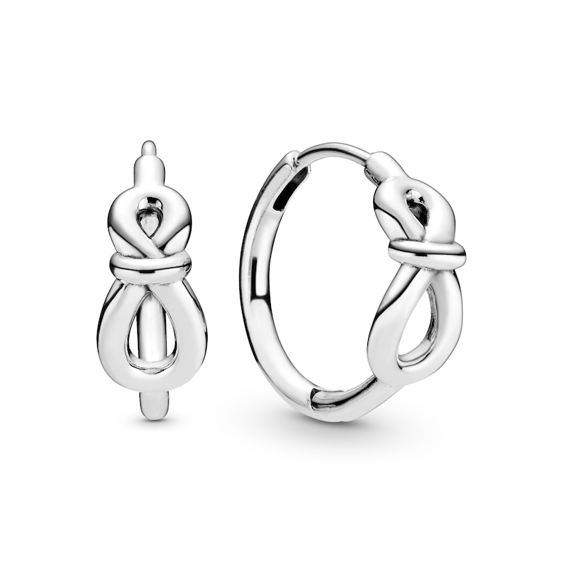 Main Image 1 of PANDORA Infinity Knot Earrings Sterling Silver