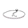 Thumbnail Image 1 of PANDORA Pink & Clear Sparkling Bolo Bracelet Sterling Silver 9.1"