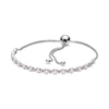 Thumbnail Image 1 of PANDORA Pink & Clear Sparkling Bolo Bracelet Sterling Silver 9.8"