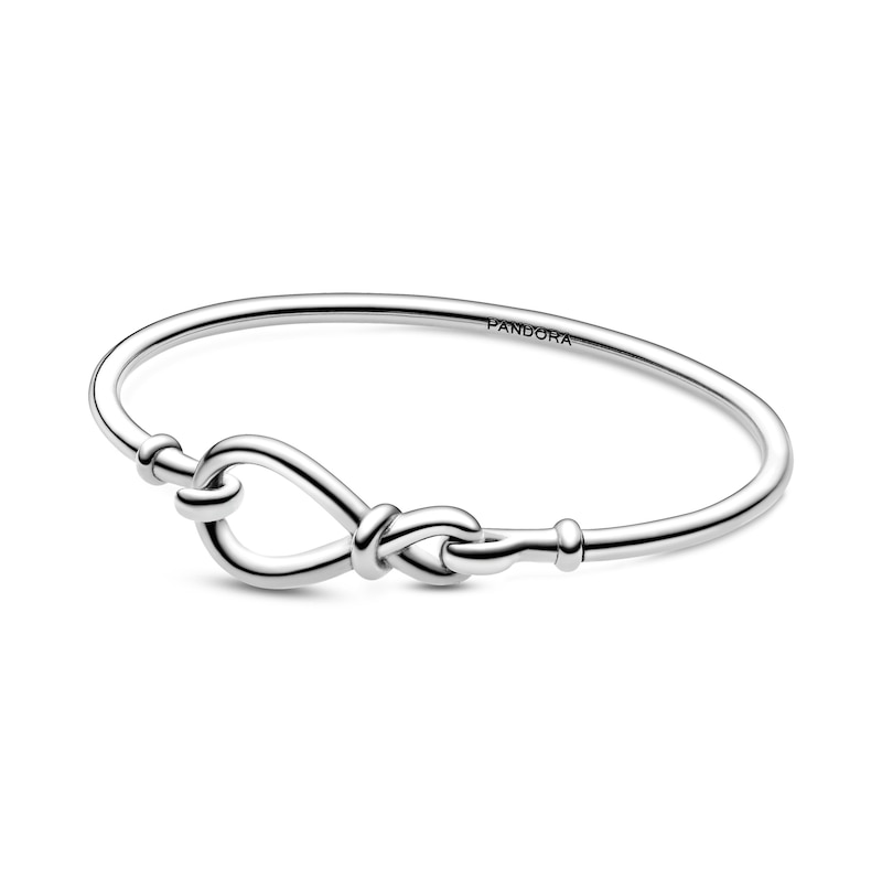Main Image 1 of PANDORA Infinity Knot Bangle Sterling Silver 6.9"