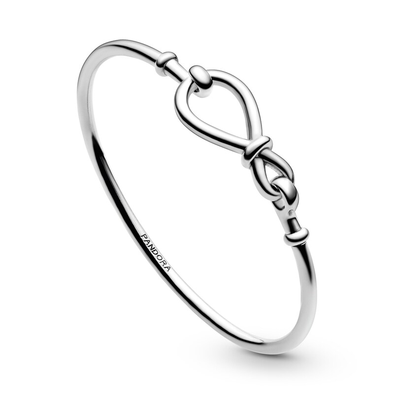 Main Image 3 of PANDORA Infinity Knot Bangle Sterling Silver 6.9"