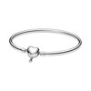 Thumbnail Image 1 of PANDORA Infinity Heart Bangle Sterling Silver 6.7"