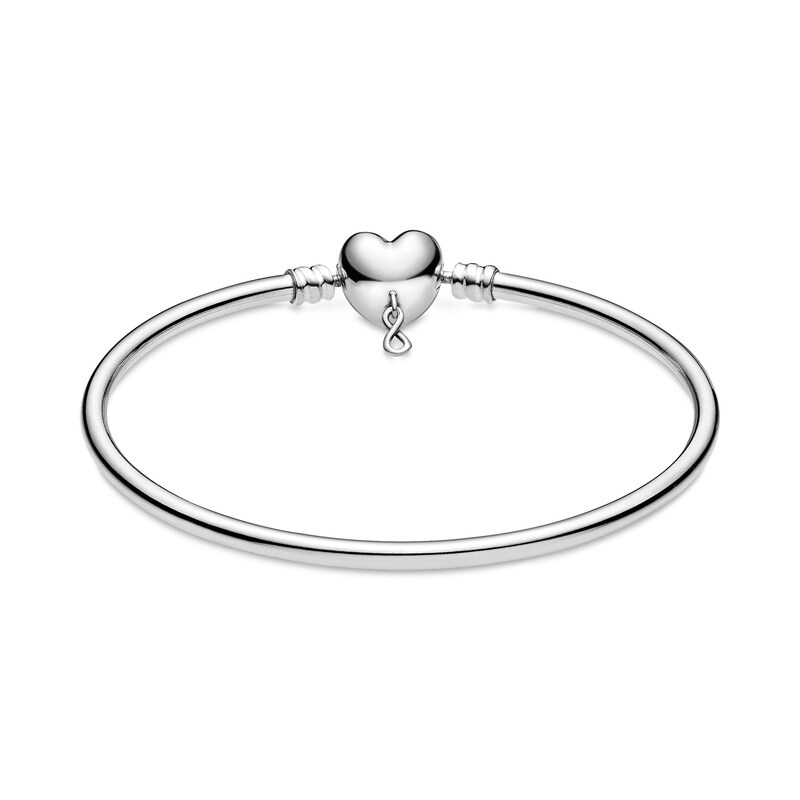 Main Image 2 of PANDORA Infinity Heart Bangle Sterling Silver 7.5"