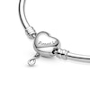 Thumbnail Image 4 of PANDORA Infinity Heart Bangle Sterling Silver 7.5"