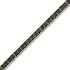 Thumbnail Image 2 of Men's Black Diamond Tennis Bracelet 1-1/3 ct tw Round 10K Yellow Gold