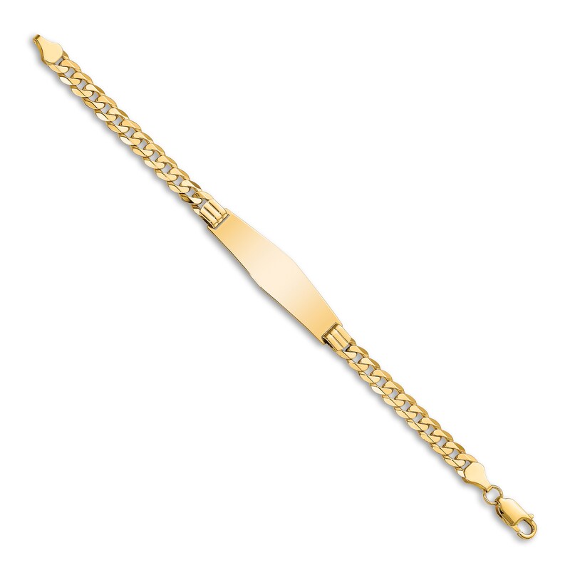 Main Image 2 of Men's Link ID Bracelet 14K Yellow Gold 10.0mm 8"