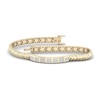 Thumbnail Image 0 of Men's Diamond Bracelet 1-1/3 ct tw Princess 10K Yellow Gold