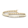 Thumbnail Image 1 of Men's Diamond Bracelet 1-1/3 ct tw Square-cut 10K Yellow Gold