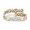 Men's Lab-Created Diamond Bracelet 6 ct tw Round 14K Yellow Gold 8.5"