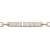 Thumbnail Image 1 of Men's Diamond Bracelet 1-1/3 ct tw Square-cut 10K Yellow Gold