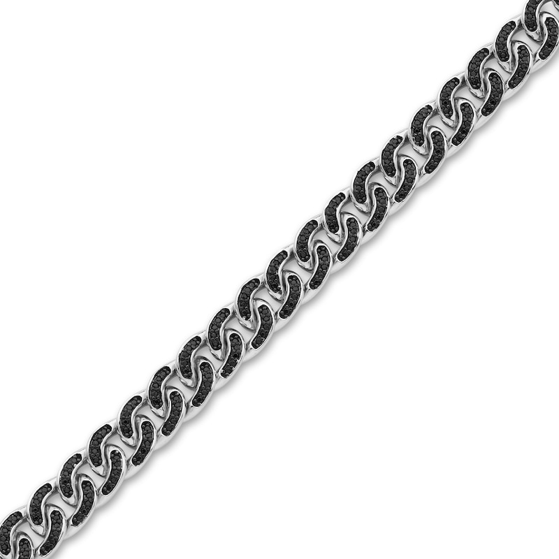 Main Image 2 of Men's Diamond Bracelet 1-7/8 ct tw Round 10K White Gold