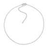Thumbnail Image 1 of Diamond-Cut Forzatina Chain Choker 14K White Gold 13" Adj.