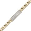 Thumbnail Image 2 of Men's Diamond ID Bracelet 2 ct tw Round 10K Yellow Gold 8.5"