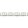 Men's Lab-Created Diamond Bracelet 1 ct tw Round 14K Yellow Gold