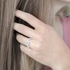 Thumbnail Image 4 of Diamond Heart Stack Ring 1/4 ct tw Round 10K White Gold